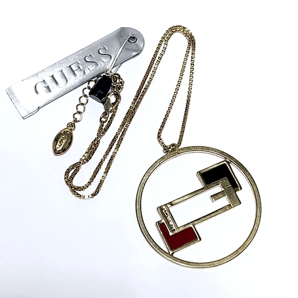 GUESS Geometric Necklace size 18" - Picture 6 of 9